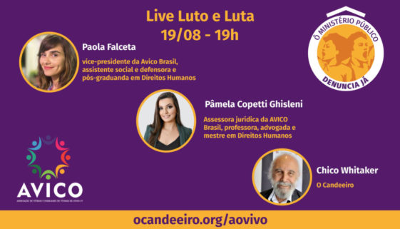 Live Luto e Luta, com a AVICO – 19/08