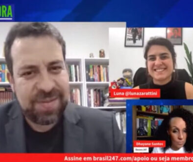 Luna Zarattini entrevista Boulos na TV 247