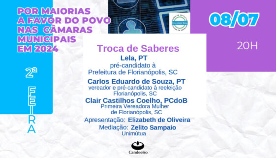 Troca de saberes com Lela, Carlos Eduardo de Souza e Clair Castilhos Coelho