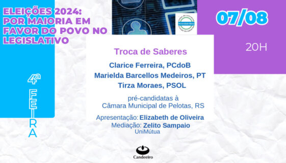 Troca de saberes com Clarice Ferreira, Marielda Barcellos Medeiros e Tirza Moraes