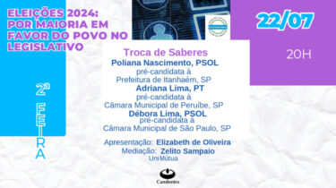 Troca de saberes com Poliana Nascimento, Adriana Lima e Débora Lima