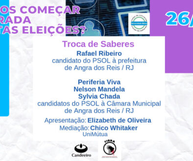 Troca de saberes com Rafael Ribeiro, Sylvia Chada e com as Mulheres do Coletiva Periferia Viva