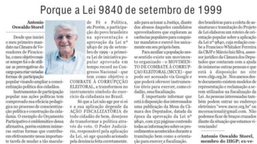Porque a Lei 9.840 de setembro de 1999